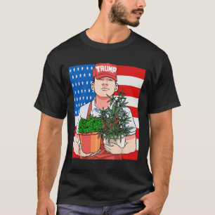 Lustiger Kiffer Stoner wählt Präsident Trump  T-Shirt