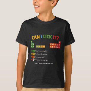 Lustiger Kinderlehrer Kann ich es lecken Periodens T-Shirt