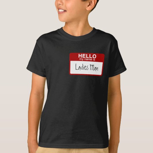 Lustiger KinderT - Shirt, hallo mein Name ist T-Shirt (Vorderseite)