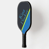 Lustiger King Dinker Maßgeschriebenes Monogramm Pe Pickleball Schläger (Links)