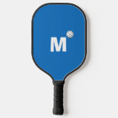 Lustiger King Dinker Maßgeschriebenes Monogramm Pe Pickleball Schläger (Rückseite)