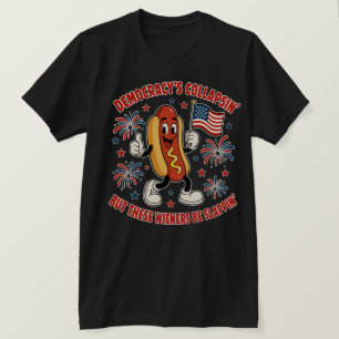 Lustiger Klatsch-Wiener Patriotischer Meme  T-Shirt
