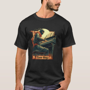 Lustiger Klavier-Ninja Klavierliebhaber für Klavie T-Shirt