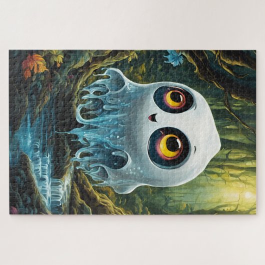 Lustiger kleiner Geist Puzzle (Horizontal)