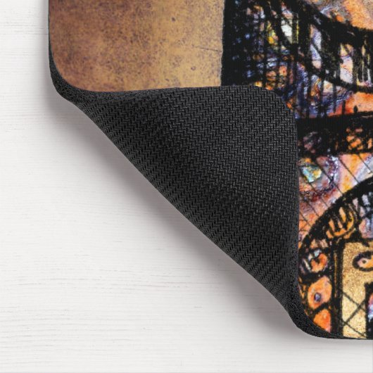 Lustiger kleiner Roboter Mousepad (Ecke)