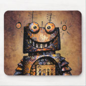 Lustiger kleiner Roboter Mousepad (Vorne)