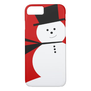 Lustiger kleiner Schneemann mit elegantem Zylinder Case-Mate iPhone Hülle