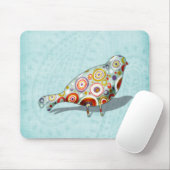 Lustiger kleiner wunderlicher Vogel Mousepad (Mit Mouse)