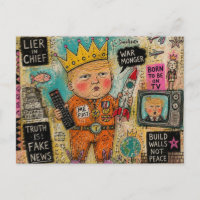 Lustiger Kleinkind-Präsident Cartoon-Collage