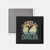 Lustiger Kletterkind-Kletterer  Magnet (Vorderseite/Rückseite)