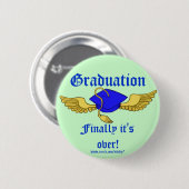 Lustiger Knopf des Abschlusses Button (Vorne & Hinten)