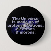 Lustiger Knopf "des Universums" Button (Vorderseite)