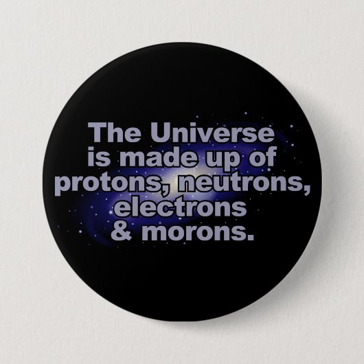 Lustiger Knopf "des Universums" Button (Vorderseite)