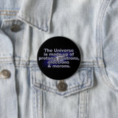 Lustiger Knopf "des Universums" Button (Beispiel)