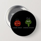 Lustiger Knopf mit blödem Button (Vorne & Hinten)