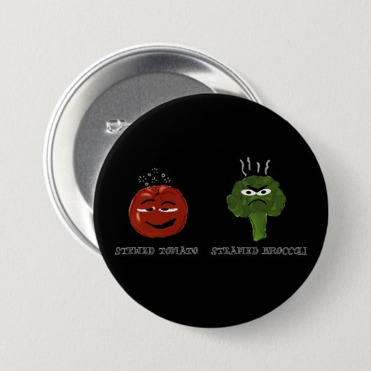 Lustiger Knopf mit blödem Button (Vorne & Hinten)