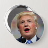 Lustiger Knopf Parodie-Donald Clinton Button (Vorne & Hinten)