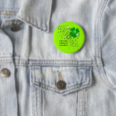 Lustiger Knopf St. Patricks Tages Button (Beispiel)