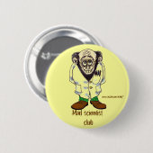 Lustiger Knopfentwurf des wütenden Button (Vorne & Hinten)
