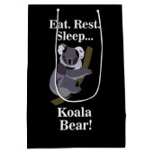 Lustiger Koala-Bär Mittlere Geschenktüte (Rückseite)