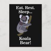 Lustiger Koala-Bär Postkarte (Vorderseite)