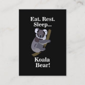 Lustiger Koala-Bär Visitenkarte (Vorderseite)
