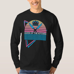 Lustiger Koch Kochen Retro Königin der Küche T-Shirt