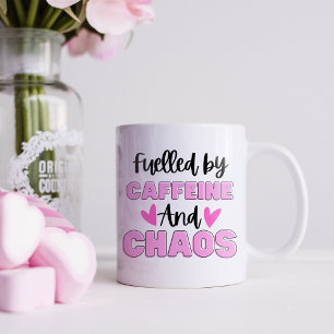 Lustiger Koffein und Chaos Kaffeetasse