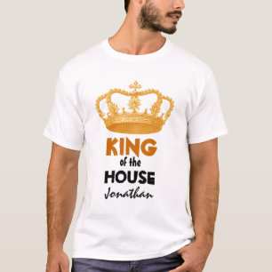 Lustiger König des Hauses mit Goldkrone V01 T-Shirt