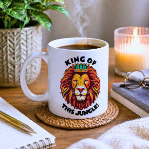 Lustiger König dieses Dschungels Kaffeetasse