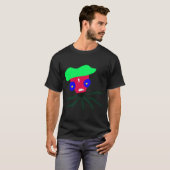 Lustiger König Krake T-Shirt (Vorne ganz)