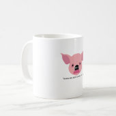 Lustiger konzeptioneller Kaffeebecher mit einem Sc Kaffeetasse (Vorderseite Links)
