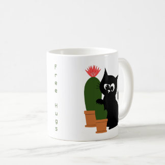 Lustiger Kostenloser Umarmungen Kaktus Benutzerdef Kaffeetasse