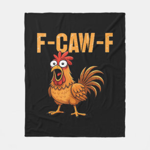 Lustiger Krähenhumor Gothic F-Caw-F Fleecedecke