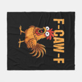 Lustiger Krähenhumor Gothic F-Caw-F Fleecedecke (Vorderseite (Horizontal))