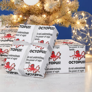 Lustiger Krake Geschenkpapier