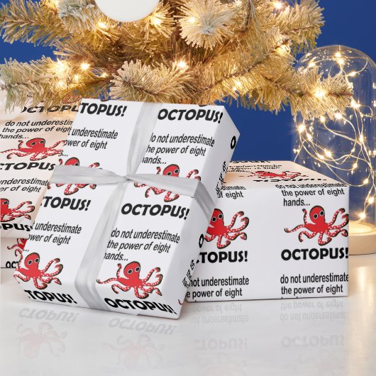 Lustiger Krake Geschenkpapier (Feiertage)