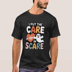 Lustiger Krankenpflege-Geist-Pflege-Schreck-Hallow T-Shirt