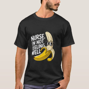 Lustiger Krankenpfleger-Bananen-Wortwitz, Schält N T-Shirt