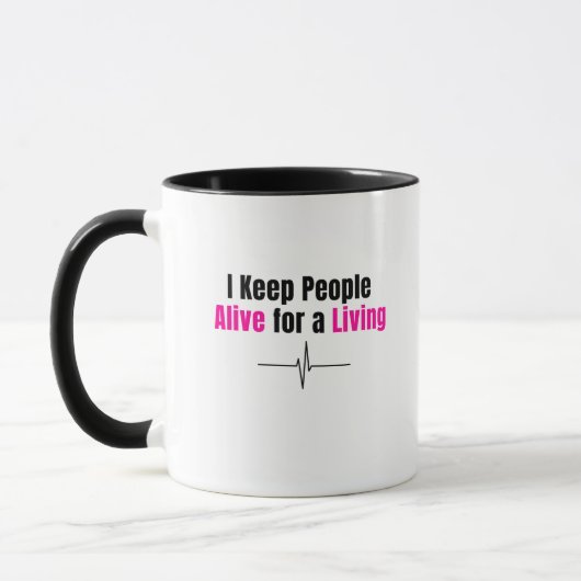 Lustiger Krankenpfleger Becher Tasse (Links)