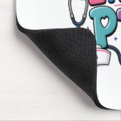 Lustiger Krankenpfleger Ich brauche PTO Button Mousepad (Ecke)