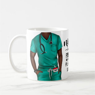Lustiger Krankenpfleger in Ausbildung Personalisie Kaffeetasse