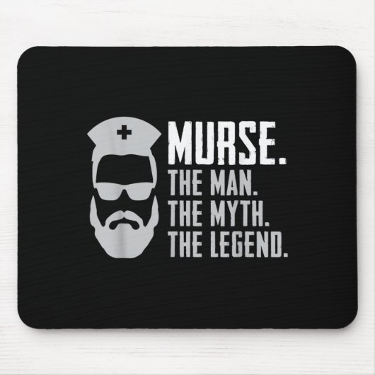 Lustiger Krankenpfleger Mousepad (Vorne)