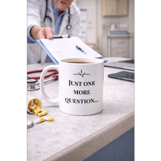 Lustiger Krankenpfleger-Mug “Eine weitere Frage” B Kaffeetasse