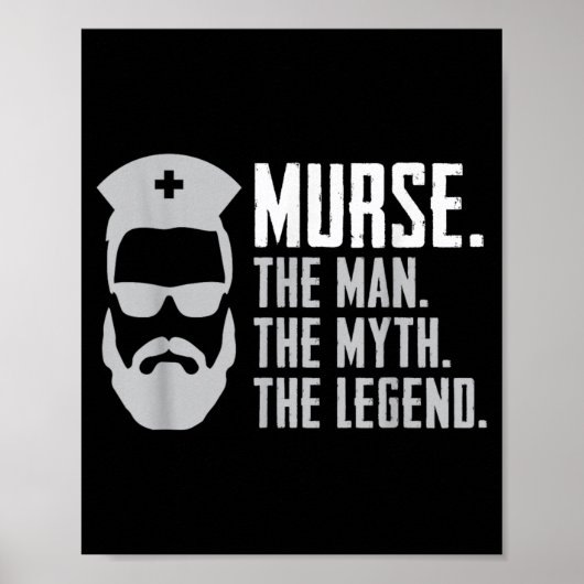 Lustiger Krankenpfleger Poster (Vorne)