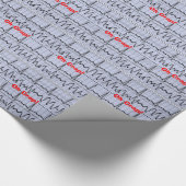 Lustiger Krankenschwester-Geschenk-Packpapier-oh Geschenkpapier (Ecke)