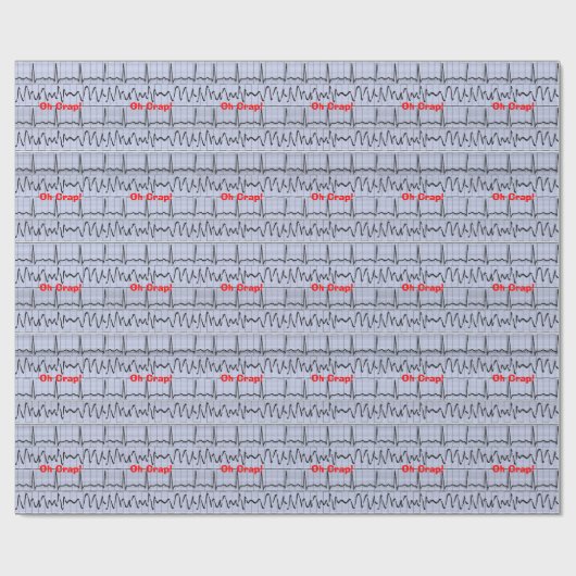 Lustiger Krankenschwester-Geschenk-Packpapier-oh Geschenkpapier (Flach)