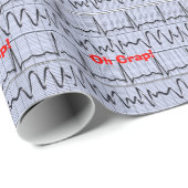 Lustiger Krankenschwester-Geschenk-Packpapier-oh Geschenkpapier (Rolleneckpunkt)