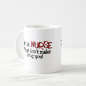 Lustiger Krankenschwester-T - Shirt "lassen mich Kaffeetasse (Vorderseite Links)