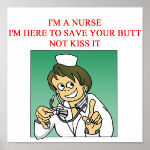 Lustige Krankenschwester Poster | Zazzle.de